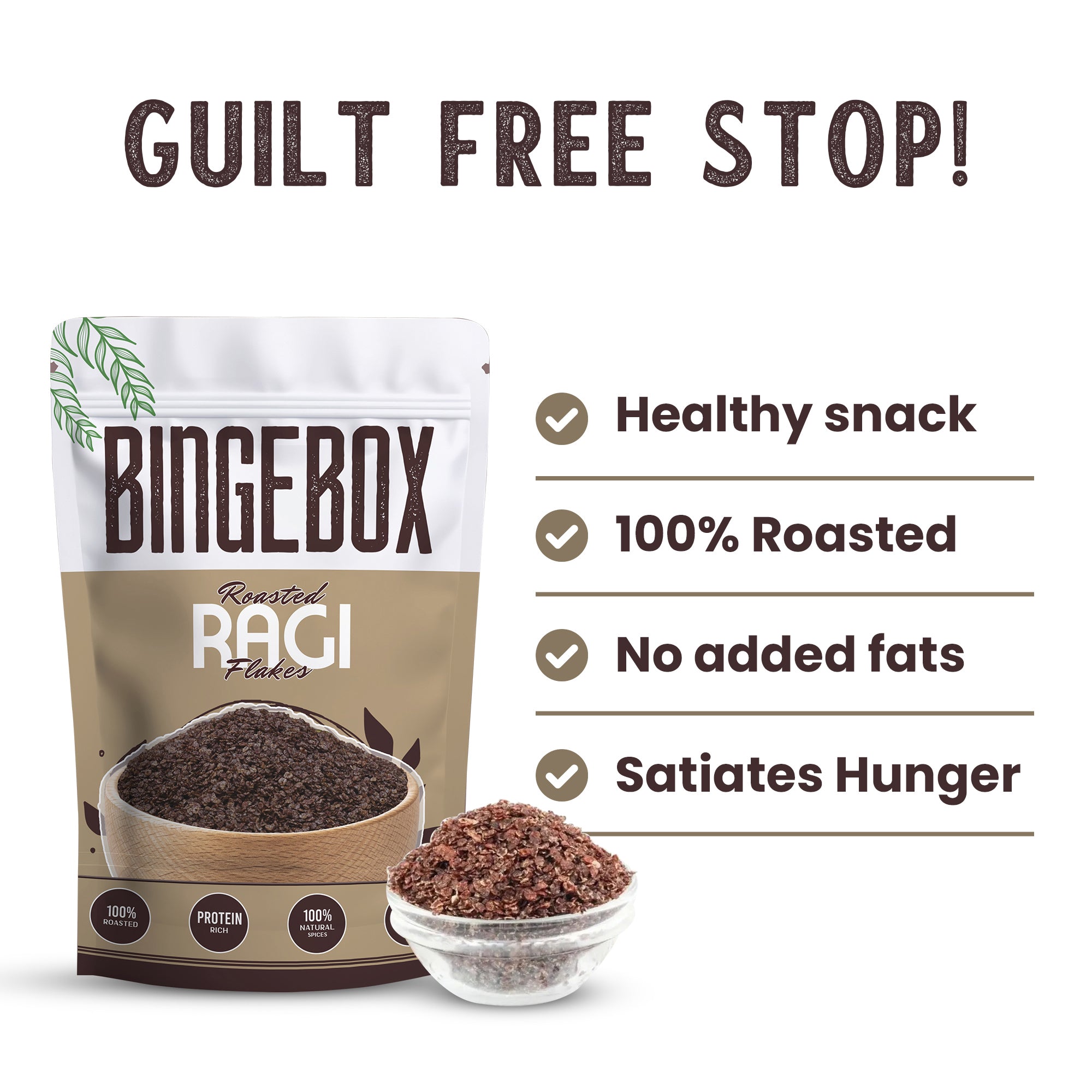 Roasted Ragi Flakes – Nutritious Crunch in Every Bite